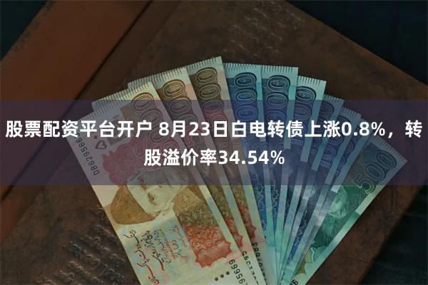 股票配资平台开户 8月23日白电转债上涨0.8%，转股溢价率34.54%