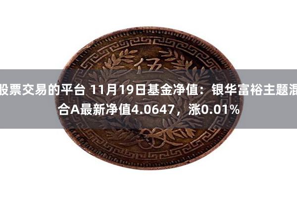 股票交易的平台 11月19日基金净值：银华富裕主题混合A最新净值4.0647，涨0.01%