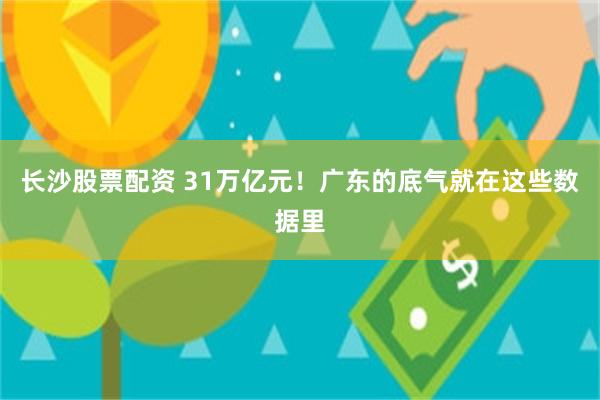 长沙股票配资 31万亿元！广东的底气就在这些数据里
