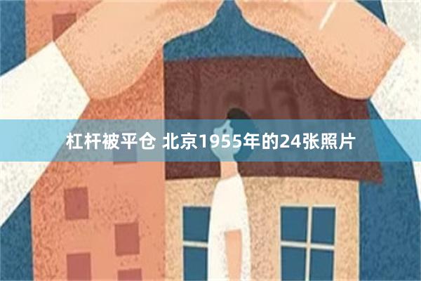 杠杆被平仓 北京1955年的24张照片